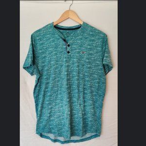 Hollister Mens Medium Henley Tee